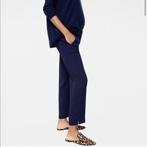 | HATCH X J. Crew | Easy Pull On, Maternity Pants, Navy